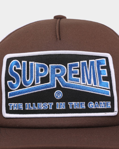 Supreme Illest Mesh Back 5-Panel Brown