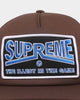Supreme Illest Mesh Back 5-Panel Brown