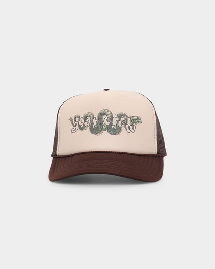 Goat Crew Sleeping Dragons Trucker White/Brown