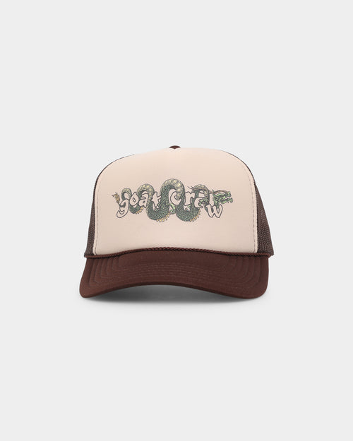 Goat Crew Sleeping Dragons Trucker White/Brown
