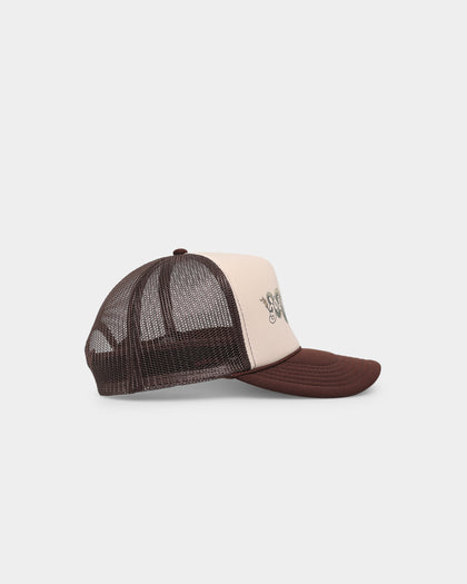Goat Crew Sleeping Dragons Trucker White/Brown
