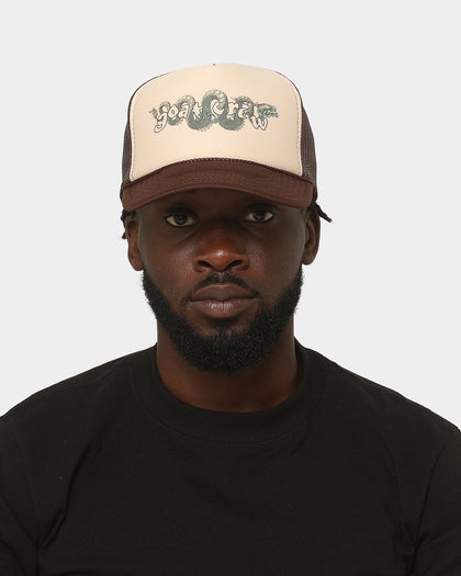 Goat Crew Sleeping Dragons Trucker White/Brown