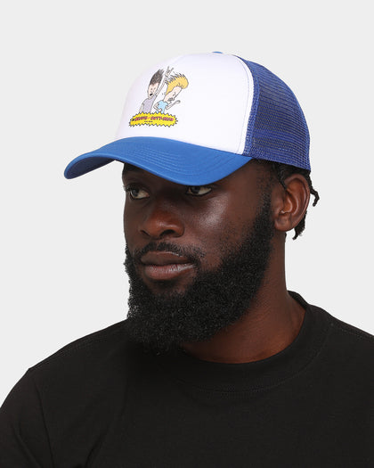 American Thrift American Thrift X Beavis & Butthead Rock Trucker Snapback White/Royal
