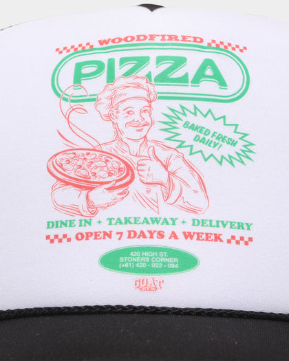 Goat Crew Pizza Trucker White/Black