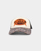 Loiter Metal Badge Trucker Off White/Woodland