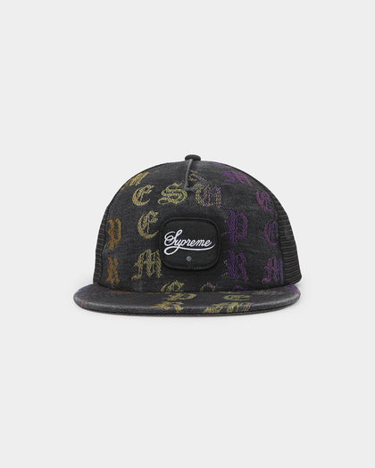 Supreme Gradient 5-Panel Snapback Black