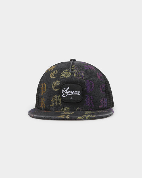 Supreme Gradient 5-Panel Snapback Black