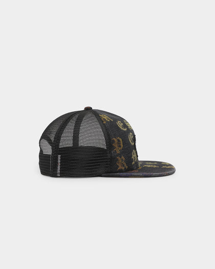 Supreme Gradient 5-Panel Snapback Black