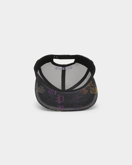 Supreme Gradient 5-Panel Snapback Black