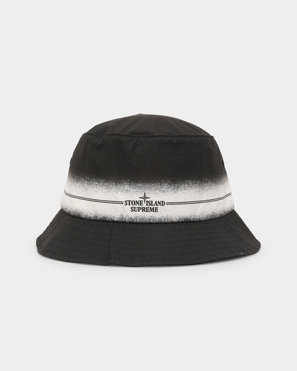 Supreme X Stone Island Crusher Bucket Hat Black