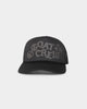 Goat Crew Tonal Puff Print Trucker Snapback Black/Black