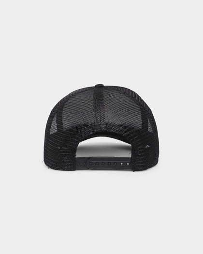 Goat Crew Tonal Puff Print Trucker Snapback Black/Black