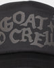 Goat Crew Tonal Puff Print Trucker Snapback Black/Black