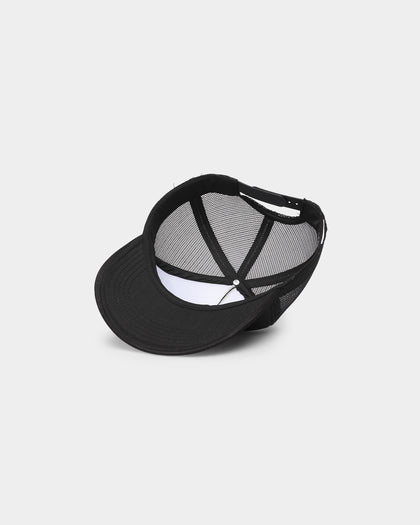 Goat Crew Tonal Puff Print Trucker Snapback Black/Black
