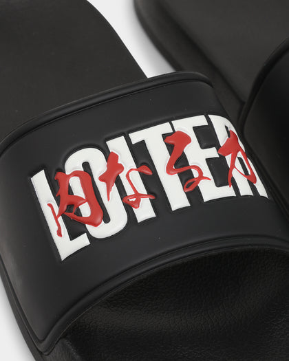 Loiter Honour Slides Black/Red