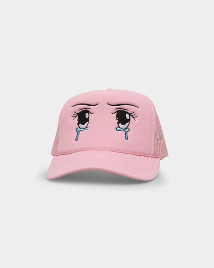 Goat Crew Crying Eyes Trucker Light Pink