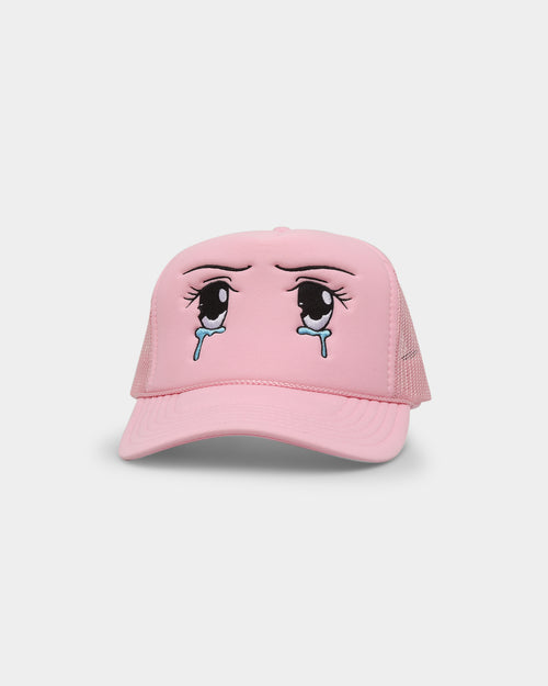 Goat Crew Crying Eyes Trucker Light Pink