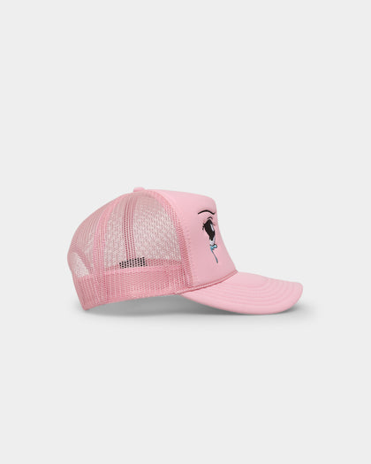Goat Crew Crying Eyes Trucker Light Pink