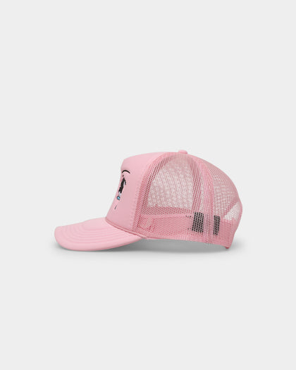 Goat Crew Crying Eyes Trucker Light Pink