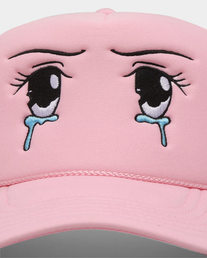 Goat Crew Crying Eyes Trucker Light Pink