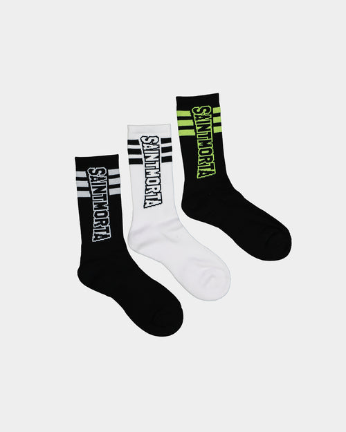 Saint Morta Pro Sport Sock 3 Pack Multi-Coloured