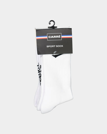 Carré Simplicity Sport Sock 3 Pack White