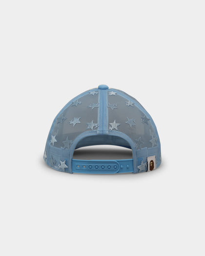 A Bathing Ape Star Mesh Cap Snapback Sky Blue