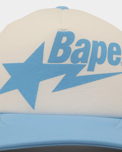 A Bathing Ape Star Mesh Cap Snapback Sky Blue