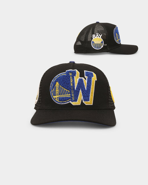 Pro Standard Golden State Warriors Mash Up Trucker Snapback Black