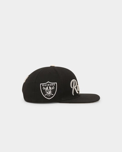 Pro Standard Las Vegas Raiders Script Wordmark Snapback Black