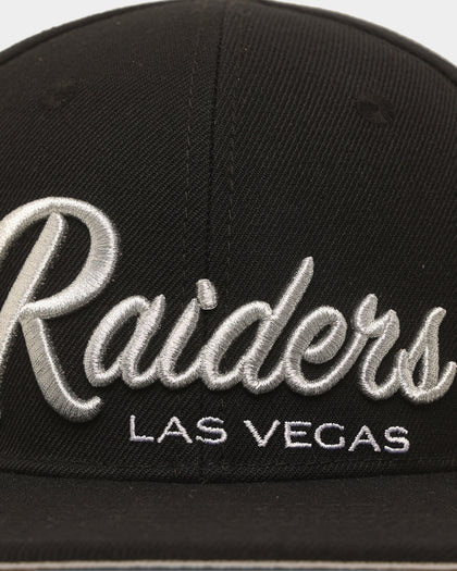 Pro Standard Las Vegas Raiders Script Wordmark Snapback Black
