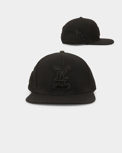 Pro Standard Los Angeles Dodgers Triple Black Wool Snapback Black/Black