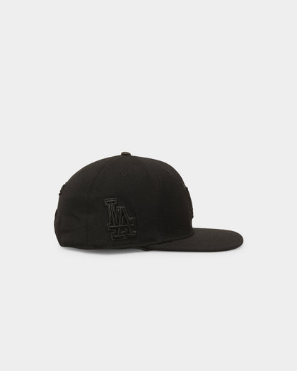Pro Standard Los Angeles Dodgers Triple Black Wool Snapback Black/Black