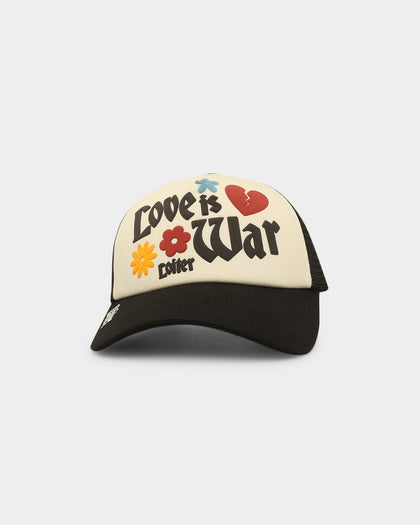 Loiter Love Is War Trucker Snapback Black/Off White