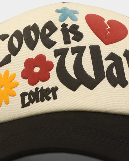 Loiter Love Is War Trucker Snapback Black/Off White