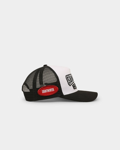 Saint Morta Pro Racing Trucker Cap Snapback Black/White