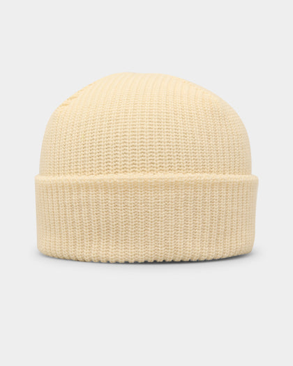 Carré Motion Knitted Beanie Off White