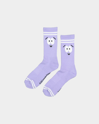 Goat Crew X South Park Towelie Socks 2 Pack Lilac