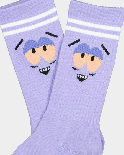 Goat Crew X South Park Towelie Socks 2 Pack Lilac