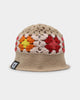 Loiter Crochet Bucket Hat Tan/Multi-Coloured