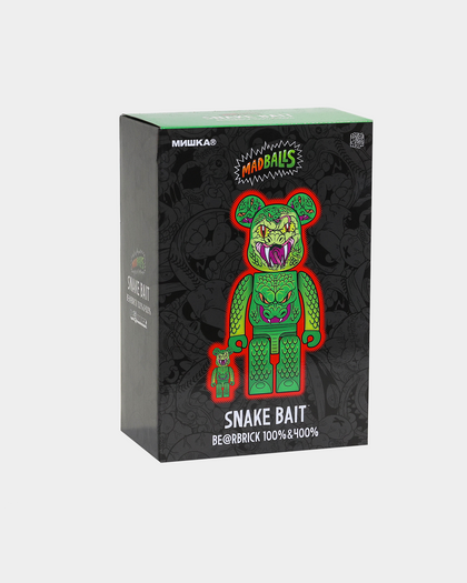Medicom Be@Rbrick X Madballs Snake Bait Edition 400% & 100% Figure Set Multi-Coloured