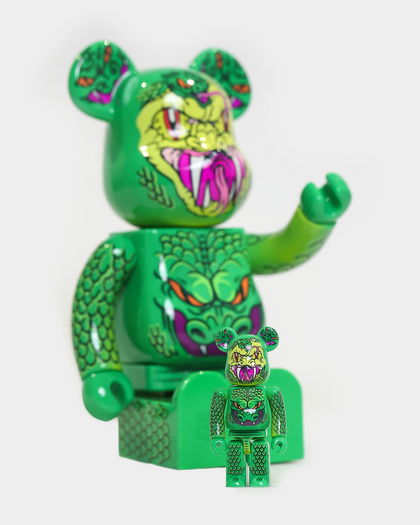 Medicom Be@Rbrick X Madballs Snake Bait Edition 400% & 100% Figure Set Multi-Coloured