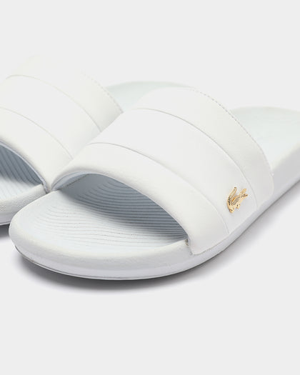 Lacoste Women's Croco Slide 120 3 White/White