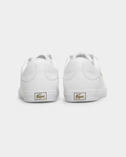 Lacoste Lerond Leather and Synthetic Sneaker White/White