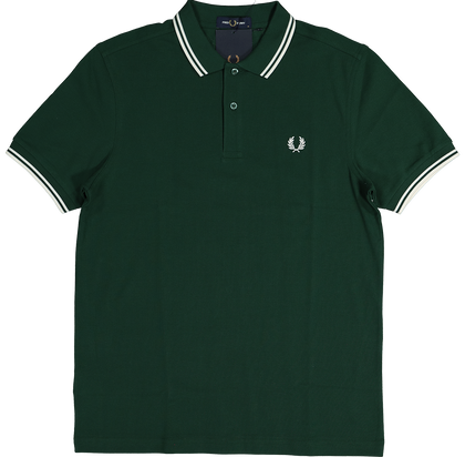 Fred Perry Twin Tipped Polo Shirt Ivy Green