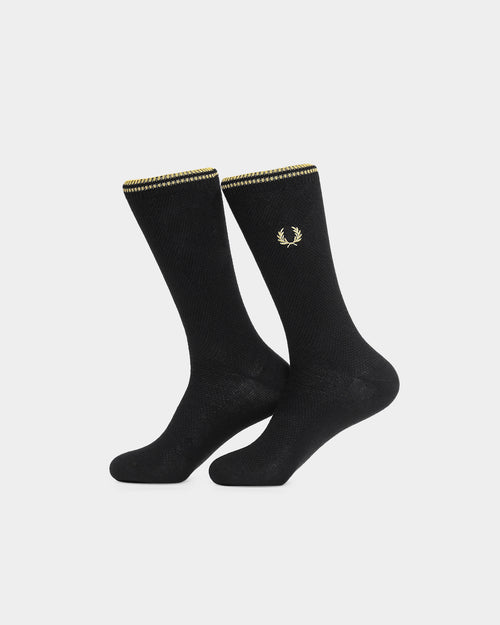 Fred Perry Tipped Socks Black/Champagne