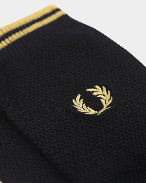 Fred Perry Tipped Socks Black/Champagne