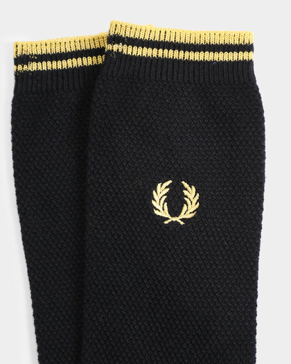 Fred Perry Tipped Socks Black/Champagne
