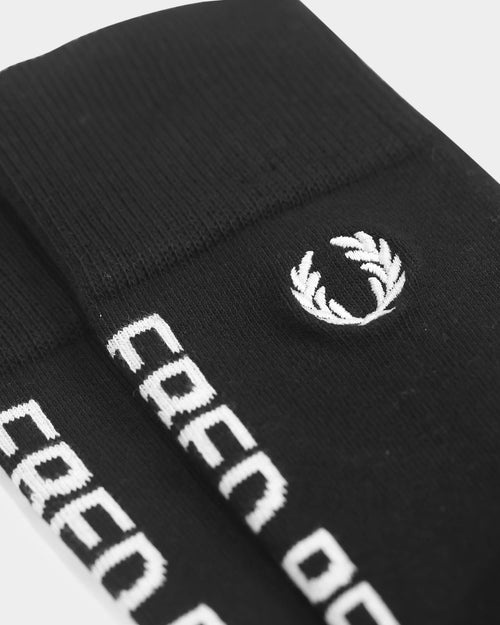 Fred Perry Branded Socks Black