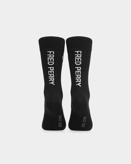Fred Perry Branded Socks Black